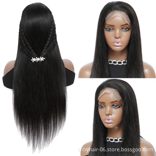 wholesale wig vendors brazilian natural wig human hair lace front yexin virgin peruvian hair wigs for black woman body wave